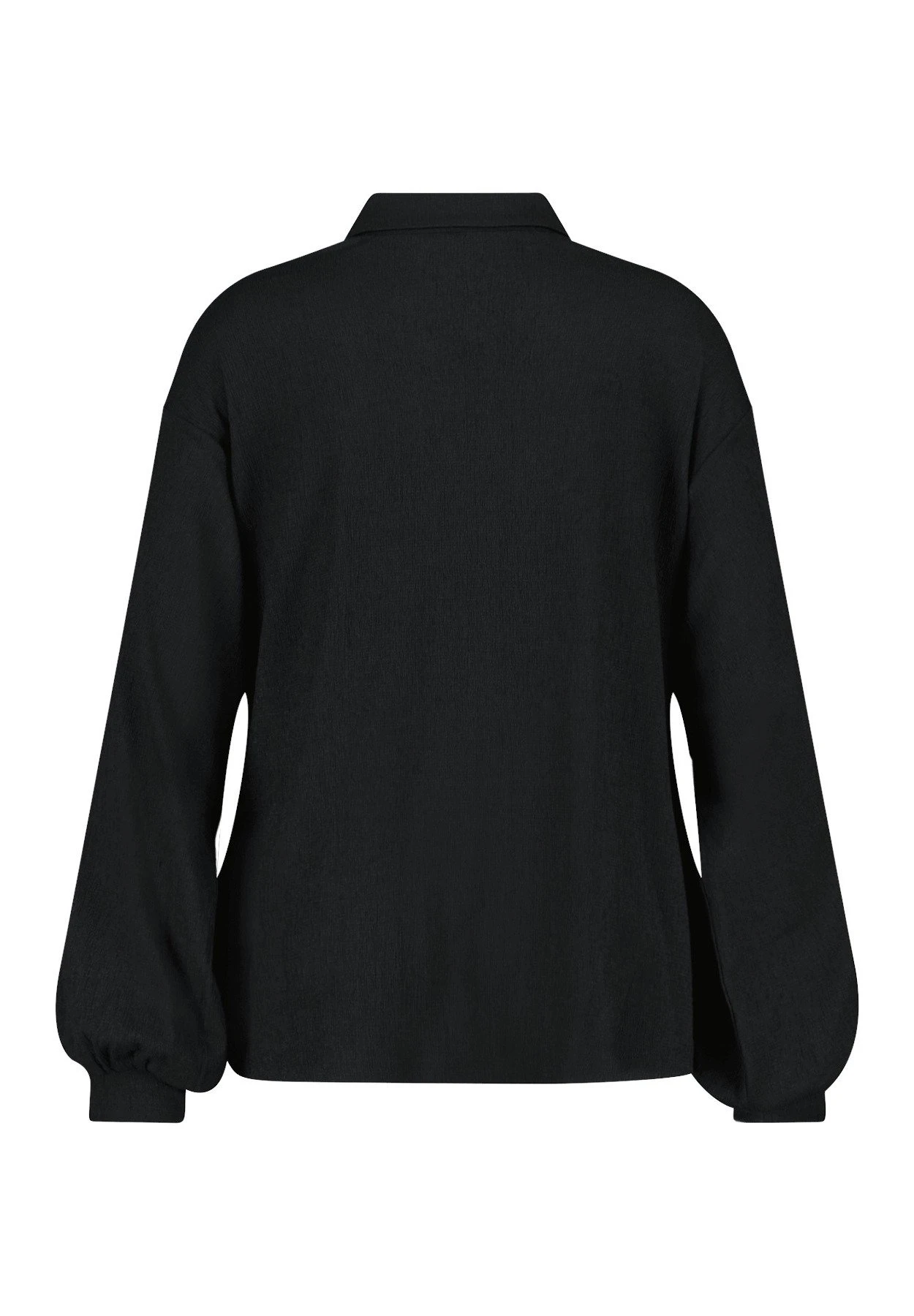 Ruimvallende- Overhemdblouse - Black 8 Ruimvallende- Overhemdblouse - Black - Afbeelding 6