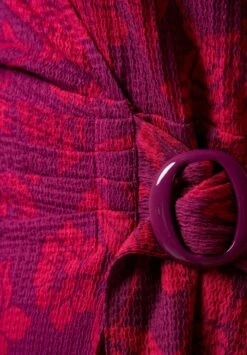 Met Houten Detail - Jurk - Multi Pink -Ms Mode e5693f45b0cd4ce99feb8ac652edab51