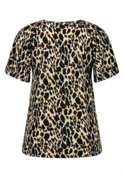 T-Shirt Print - Multi Brown -Ms Mode e7759a73693244bbb6ae17b489a778d0