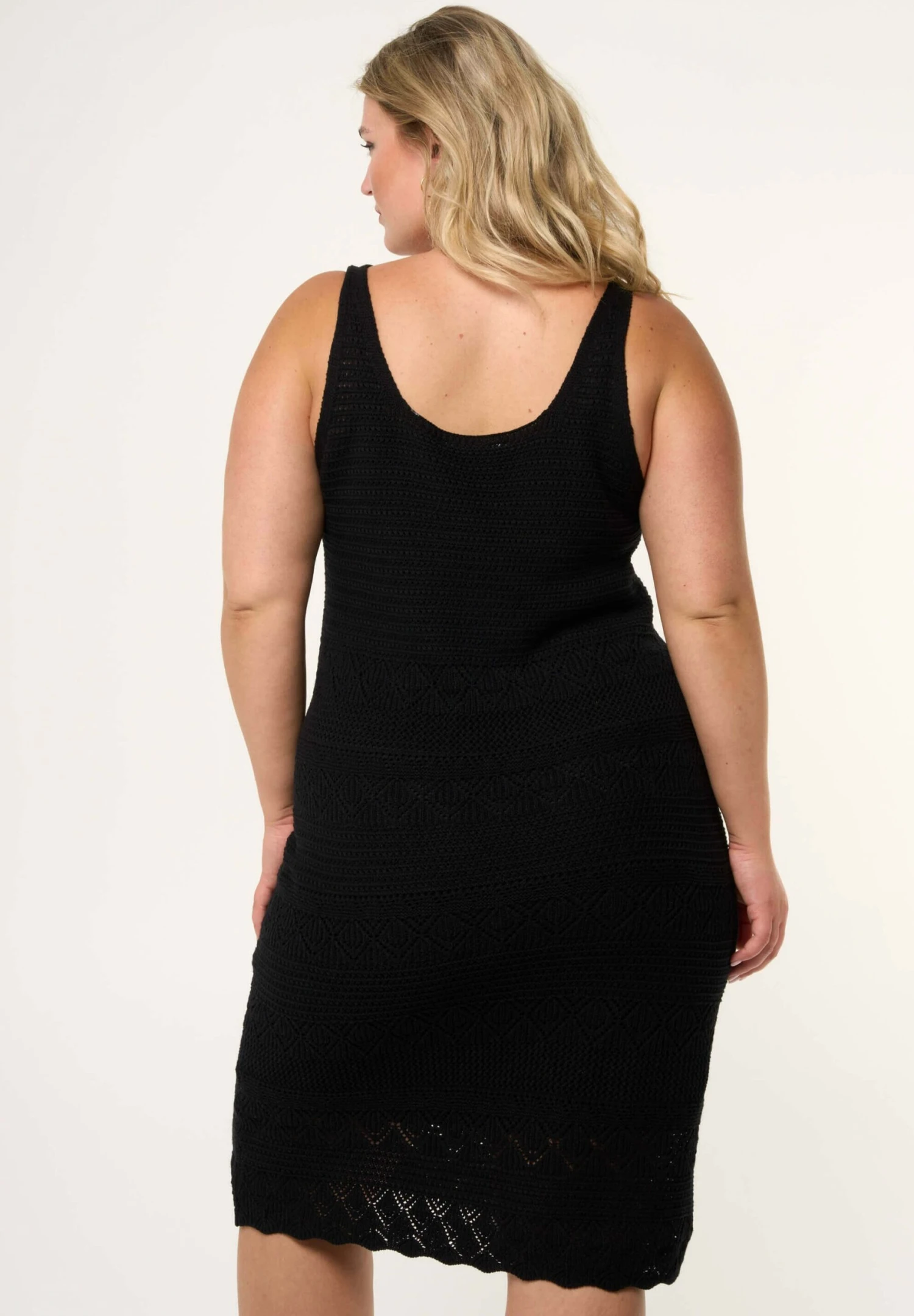 Gebreide Jurk - Black 5 Gebreide Jurk - Black - Afbeelding 3