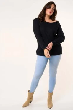 Tregging Poppy - Jeggings - Blue -Ms Mode ead19ab423f74fcca5d36697317ff579