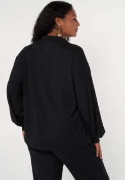 Ruimvallende- Overhemdblouse - Black 10 Ruimvallende- Overhemdblouse - Black -Ms Mode ed14000146294a4f9110b97daf53425b