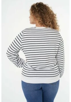 Met Tekst - Trui - Multi Blue -Ms Mode eff3479fc2d649aeba2e857fc20f1695