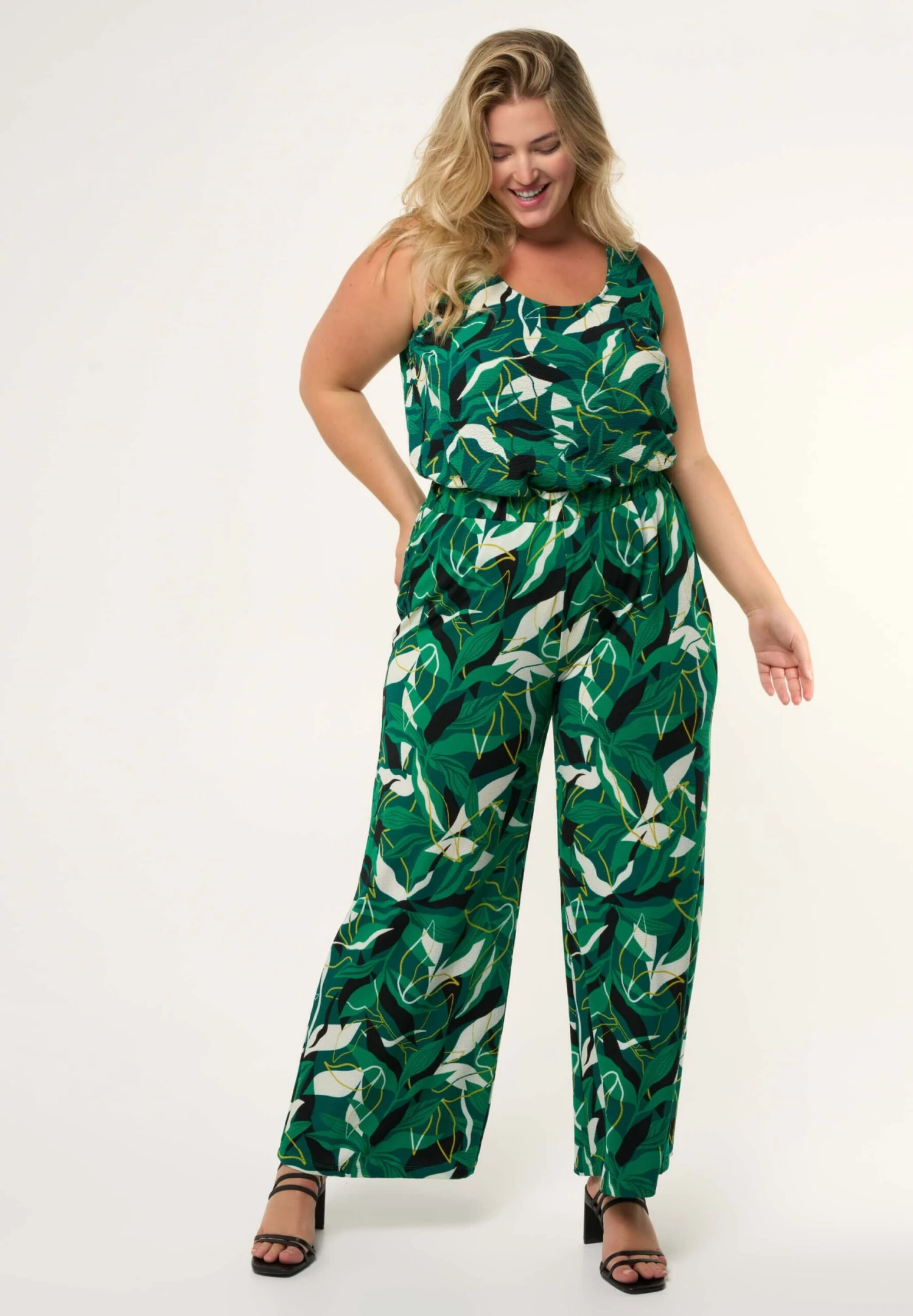Met Print - Broek - Multi Green 4 Met Print - Broek - Multi Green - Afbeelding 2