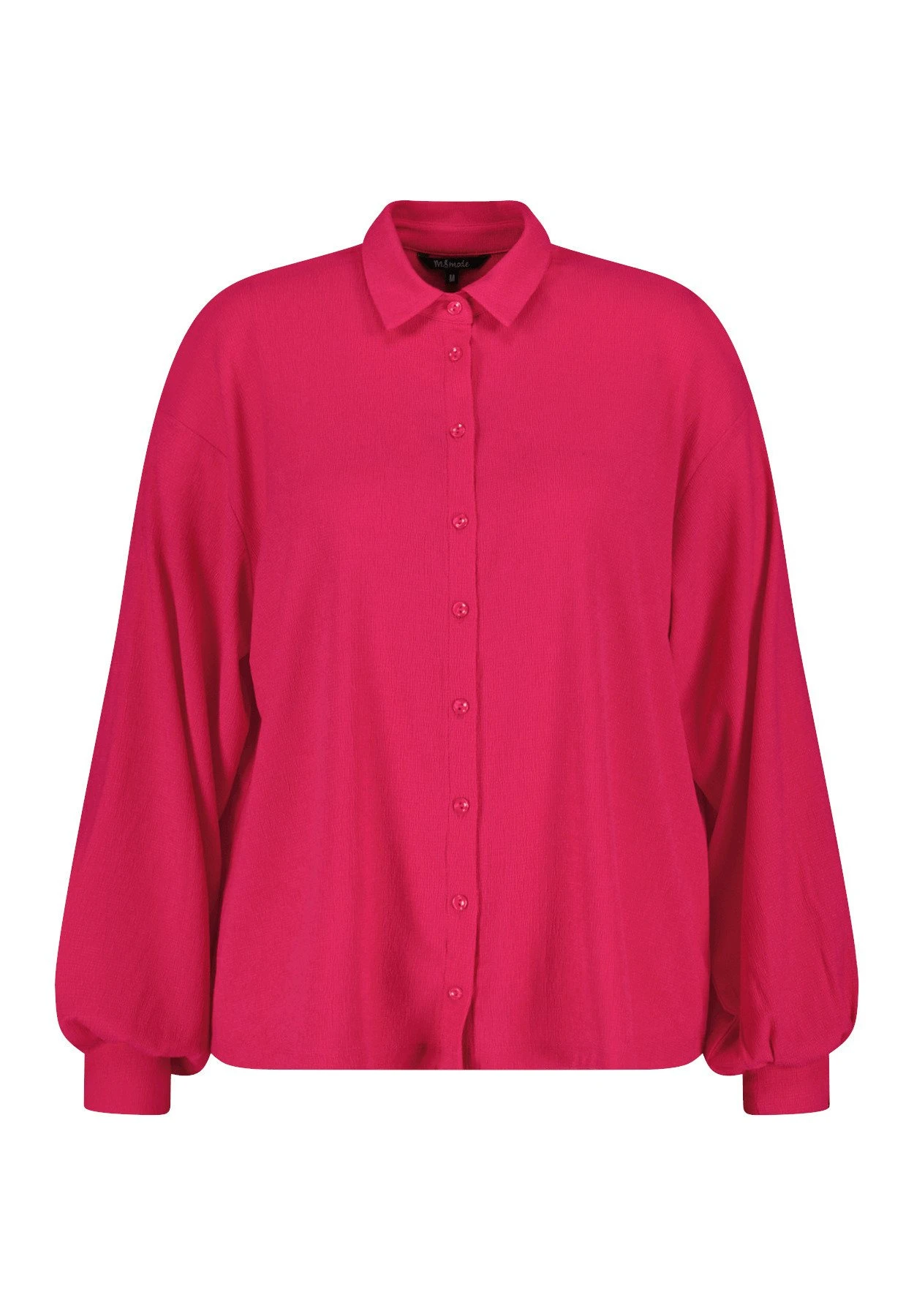 Ruimvallende- Overhemdblouse - Bright Pink 8 Ruimvallende- Overhemdblouse - Bright Pink - Afbeelding 6