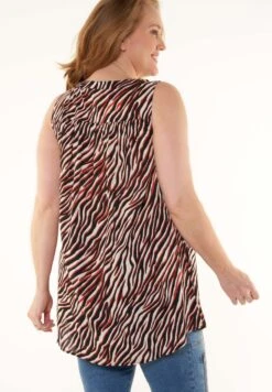 Mouwloze Met Print - Blouse - Multi Orange 11 Mouwloze Met Print - Blouse - Multi Orange -Ms Mode fd2f03c5c07e41f4b73a5dbbfe04cee6